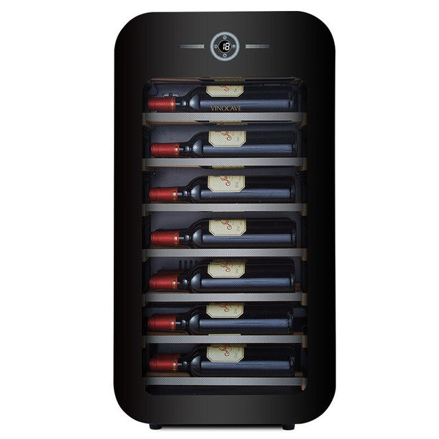 [22 Bottle][JC-76A] Vinocave Stainless Steel Freestanding Mini Wine Refrigerator Drink Bar Cooler Fridge - Polar Tech Australia